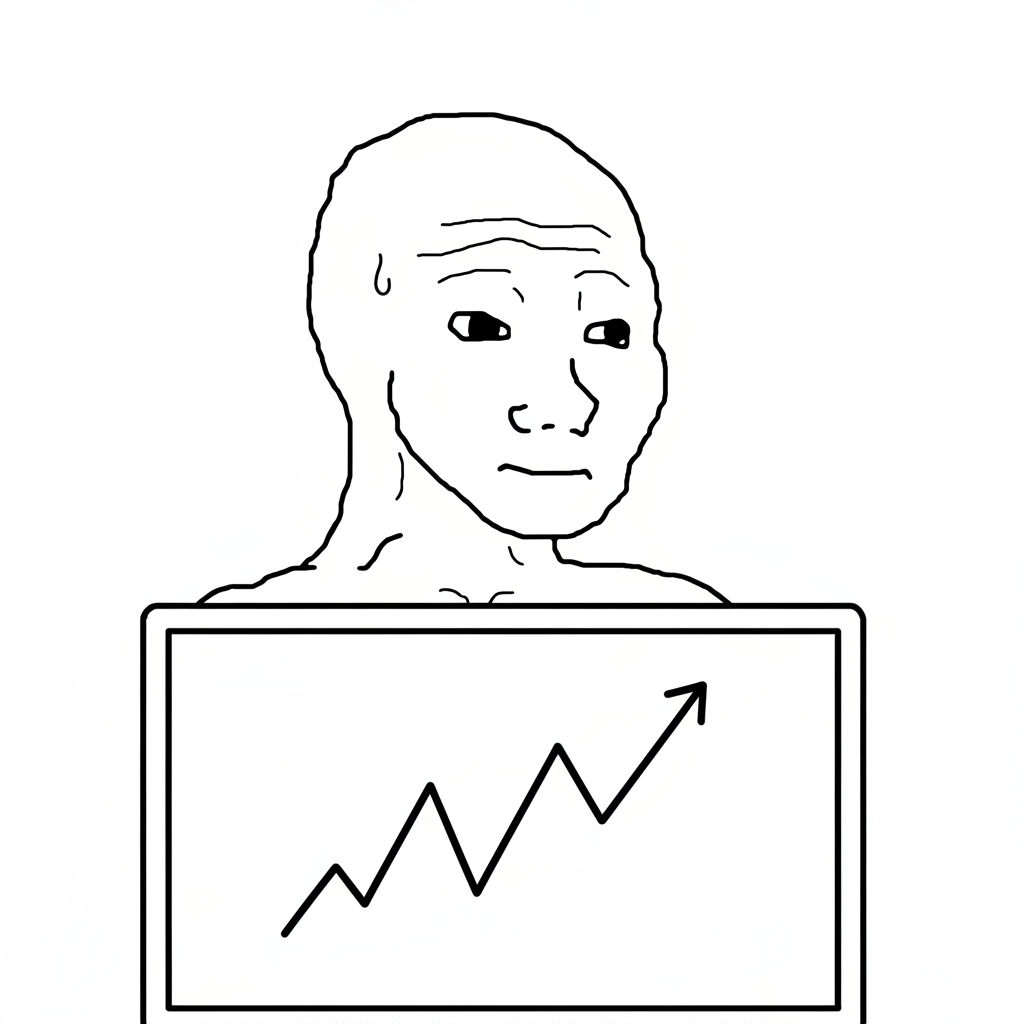 wojak watching chart